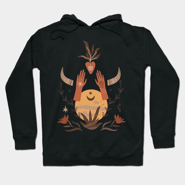 Wild West inspired artworks Hoodie by elenaartits